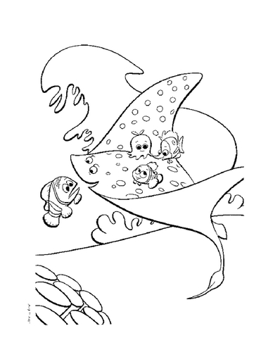 Skate Fish Coloring Page